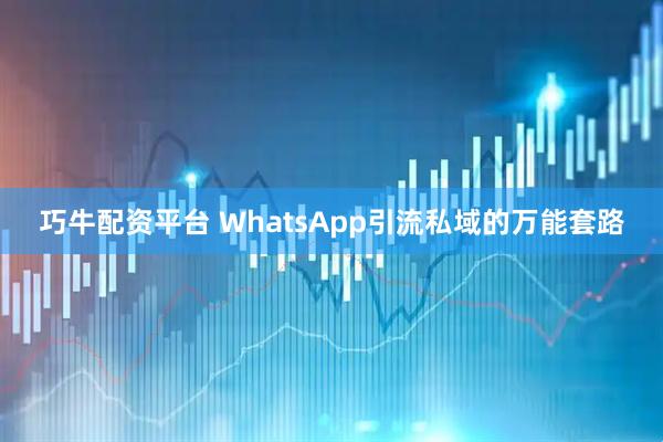 巧牛配资平台 WhatsApp引流私域的万能套路