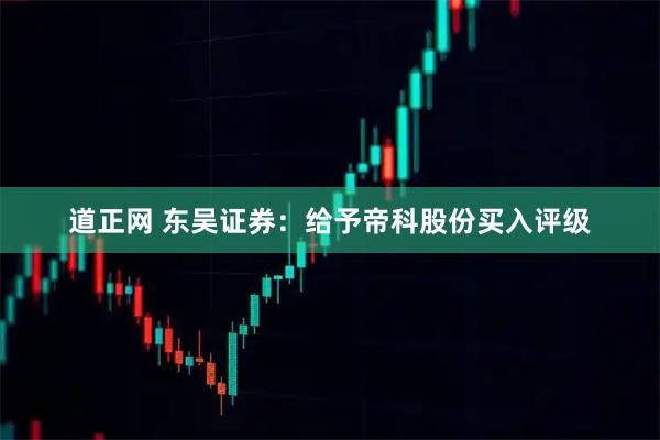 道正网 东吴证券:给予帝科股份买入评级
